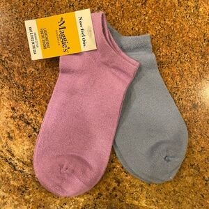 NEW! Maggie's Lightweight Footie Pink & Blue Two Pair NWT!